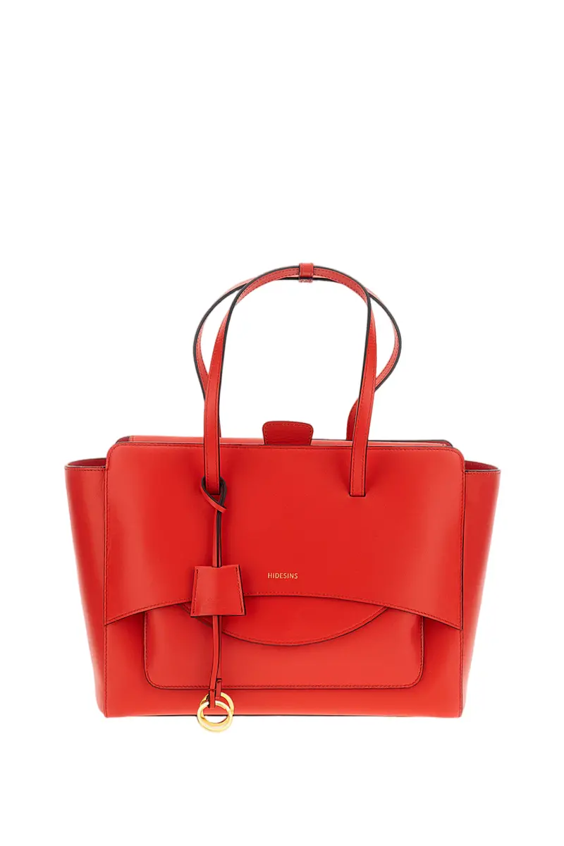 Red Flap L Suede Crossbody Bag 1