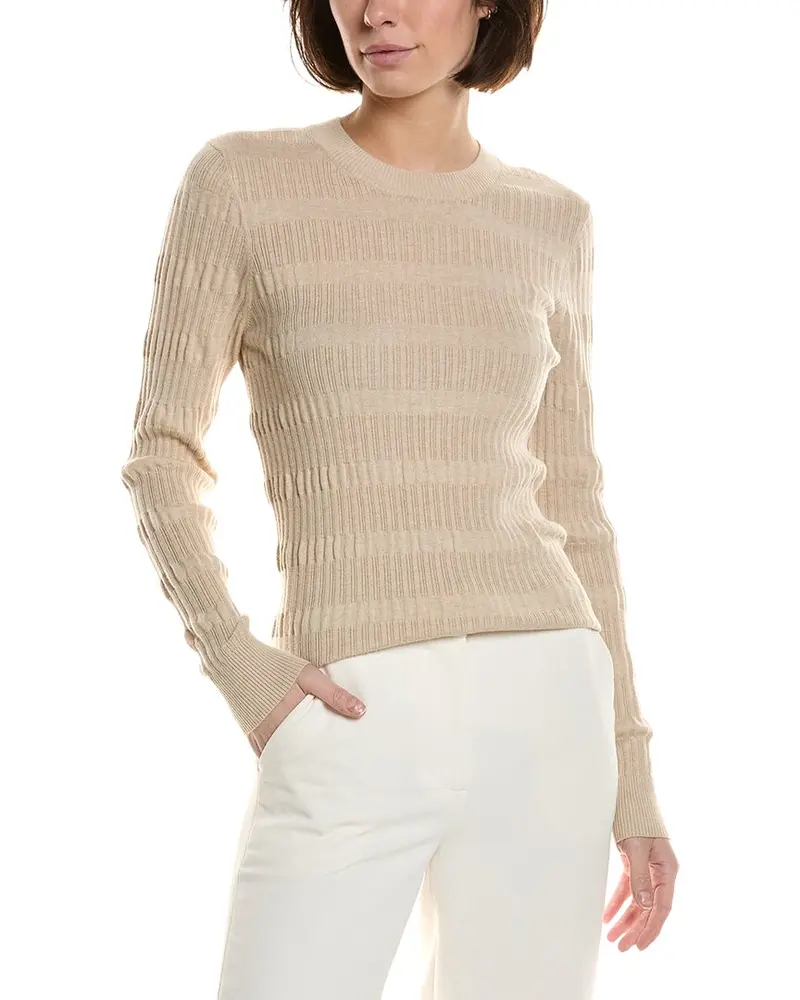 Reiss Lily Textured Wool-Blend Top 1