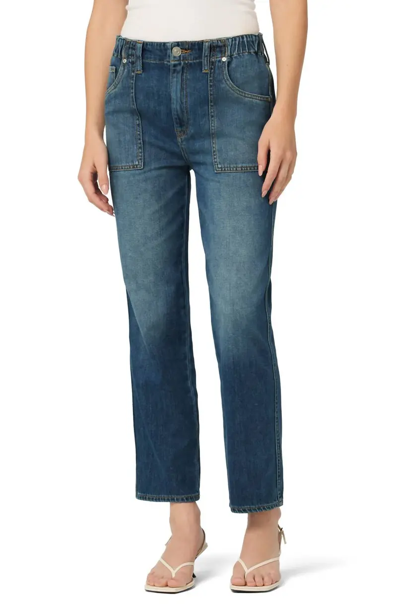 Remi Straight Leg Elastic Band Jeans In Summer Wind 1