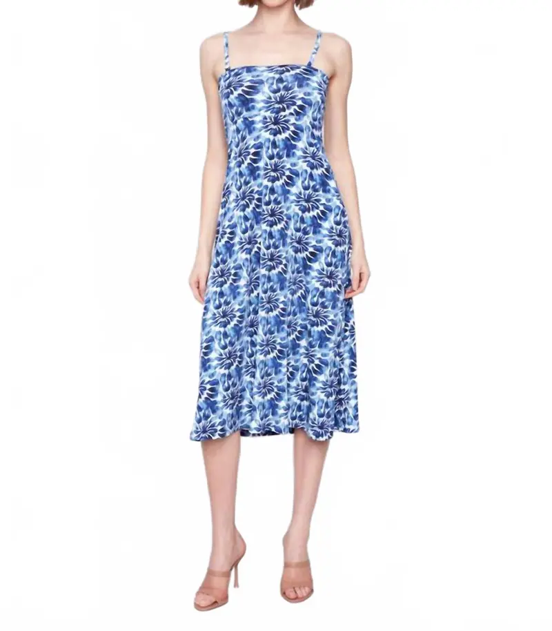 Removable Straps Two Way Midi Skirt And Dress In Lily Print 1