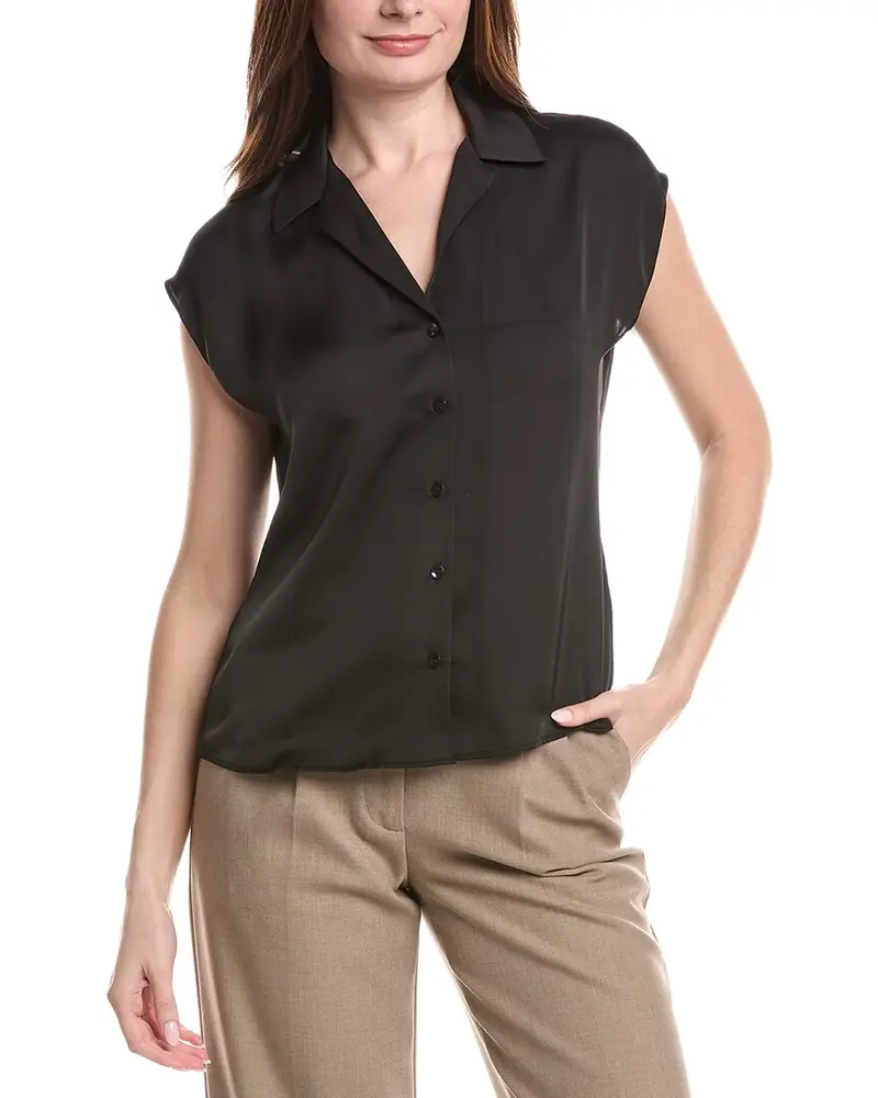 Renuar Woven Button Front Blouse 1