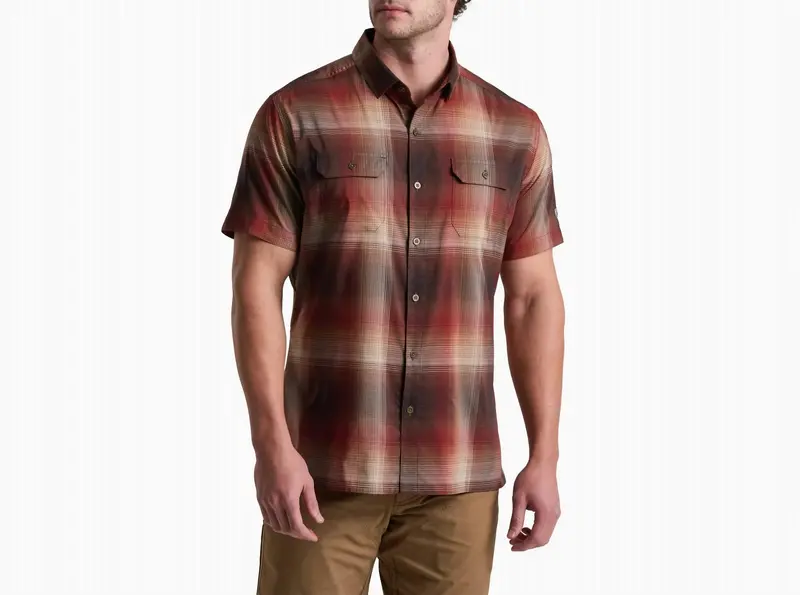 Response Short Sleeve Shirt In Red Clay 1