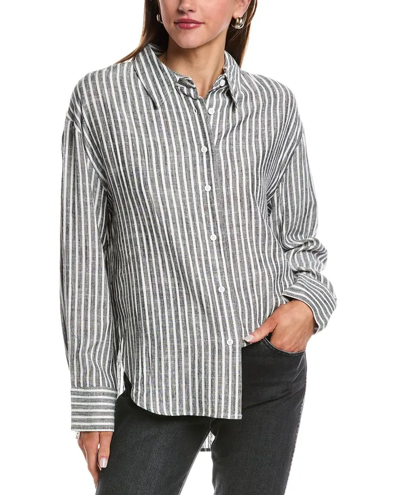 Reveriee Linen-Blend Shirt 1