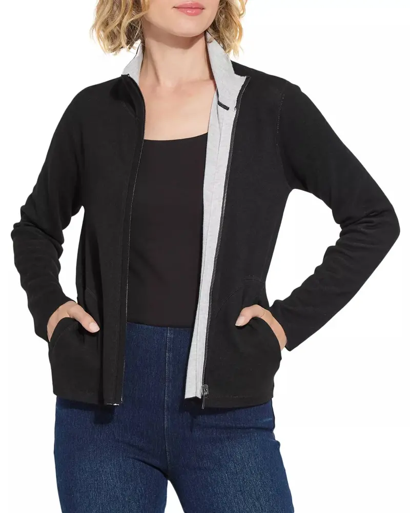 Reversible Cashmere Cardigan In Black 1