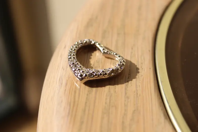 Rhodium 925 Sterling Silver Pendant With Aaa Grade Cz In Clear 1