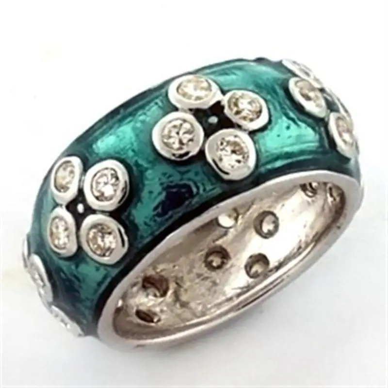 Rhodium 925 Sterling Silver Ring With Aaa Grade Cz In Clear 1