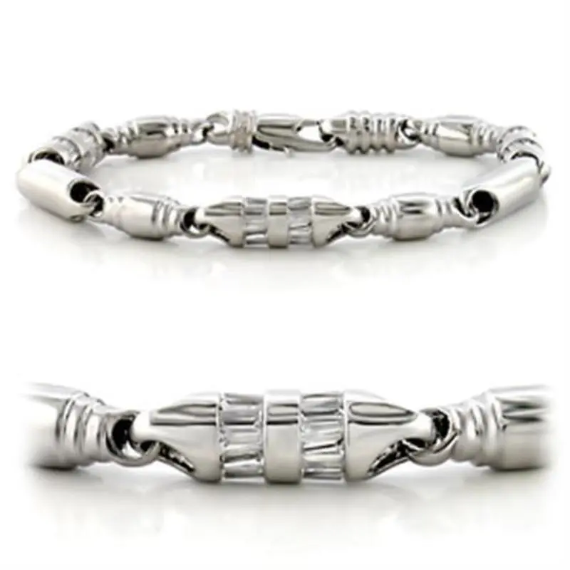 Rhodium Brass Bracelet With Aaa Grade Cz In Clear 1