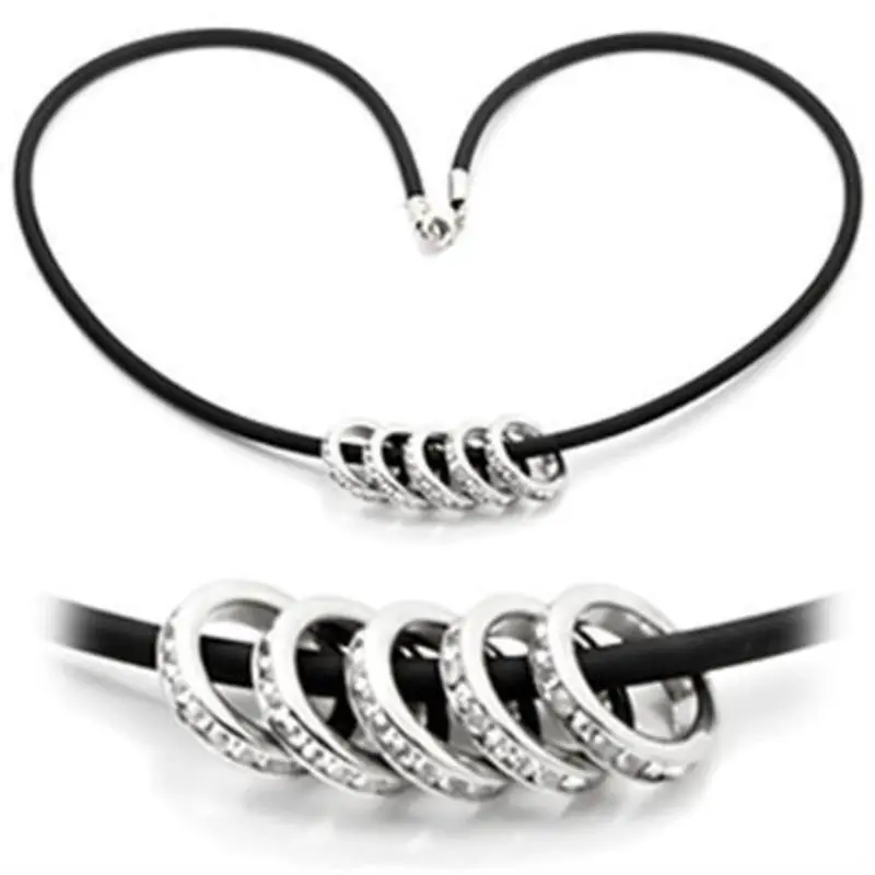 Rhodium Brass Chain Pendant With Top Grade Crystal In Clear 1