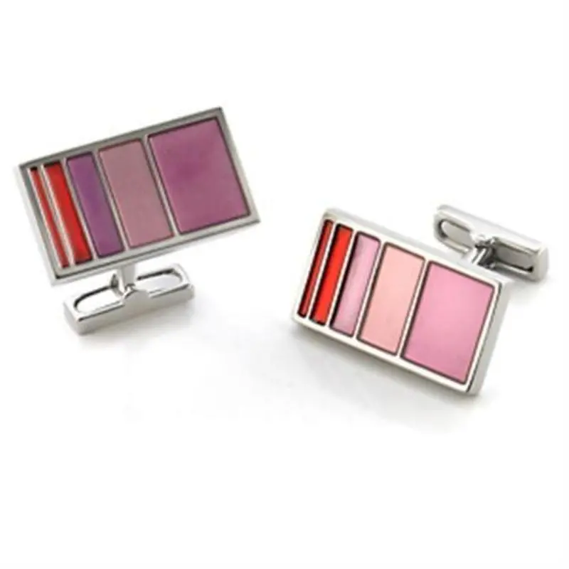 Rhodium Brass Cufflink With No Stone 1