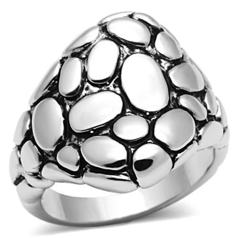 Rhodium Brass Ring With No Stone 1