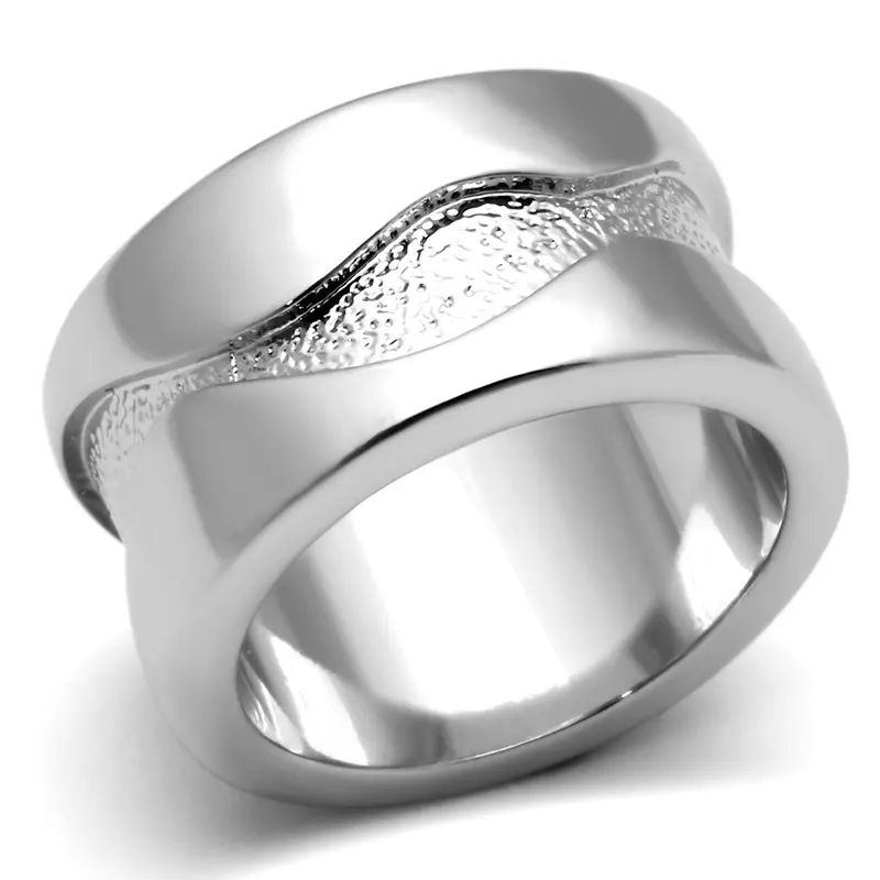 Rhodium Brass Ring With No Stone 1