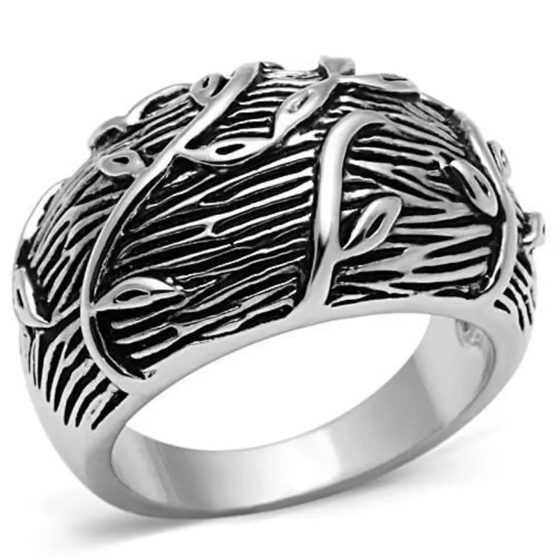 Rhodium Brass Ring With No Stone 1