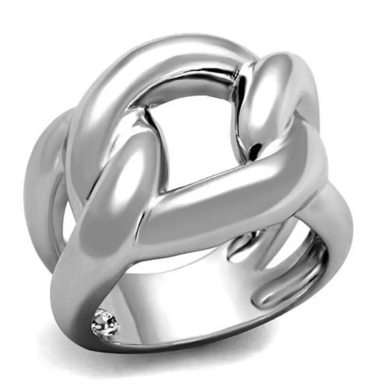 Rhodium Brass Ring With No Stone 1