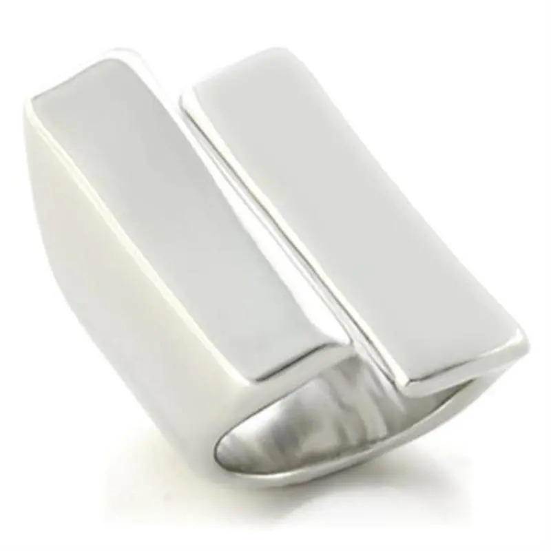 Rhodium Brass Ring With No Stone 1