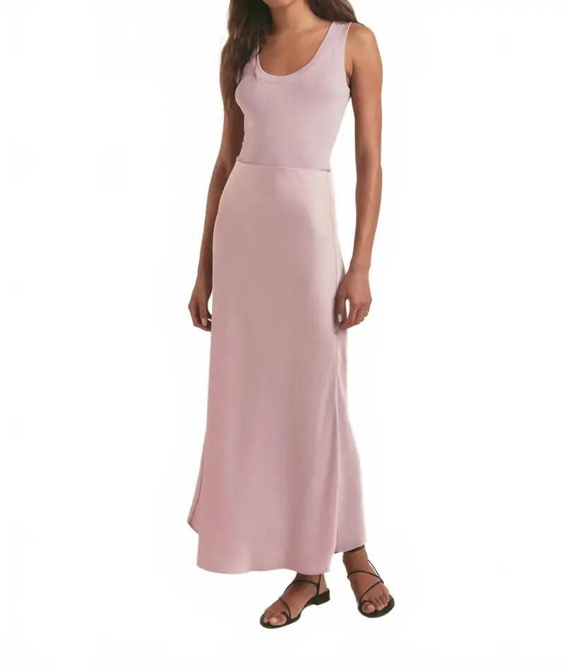 Ribbed Tank Top In Pink 1