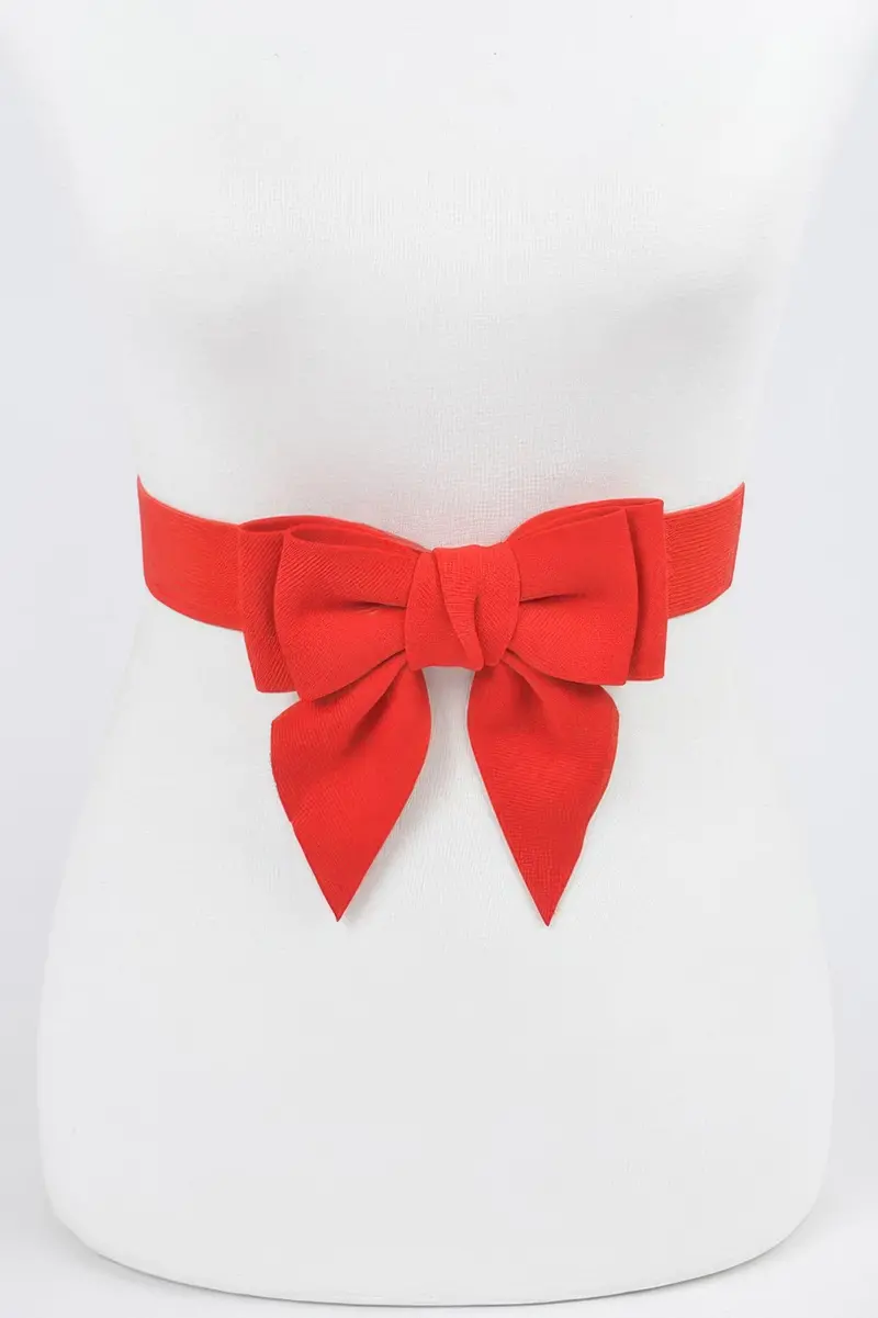 Ribbon Buckle Stretch Belt 1