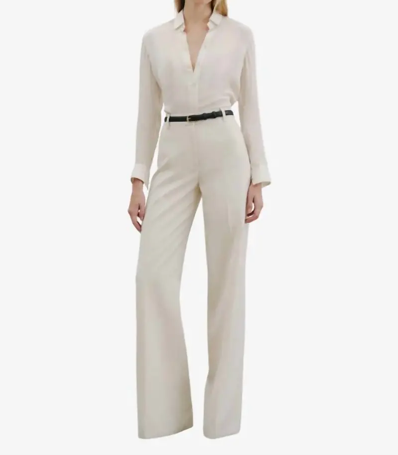 Rivers Wool Pants In Stone 1