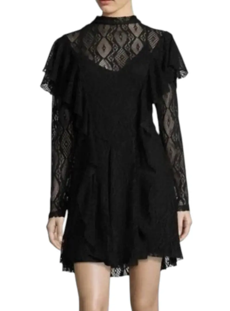 Rock Candy Lace Dress In Black 1