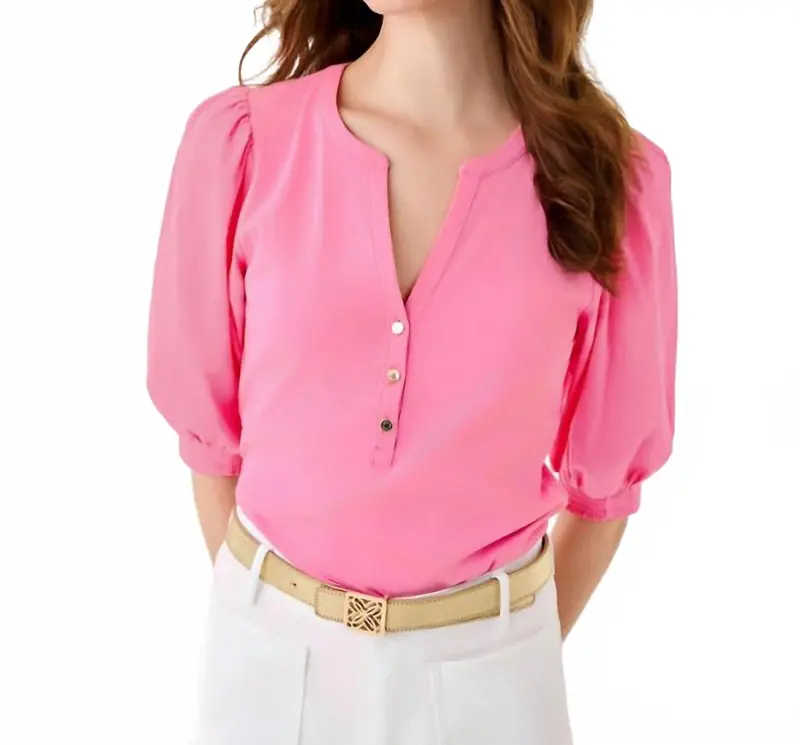 Ronson Knit Top In Confetti Pink 1