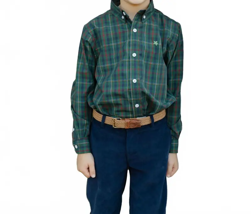 Roscoe Button Down Shirt In Green 1