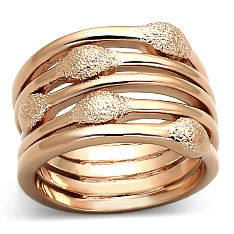 Rose Gold Brass Ring With No Stone 1