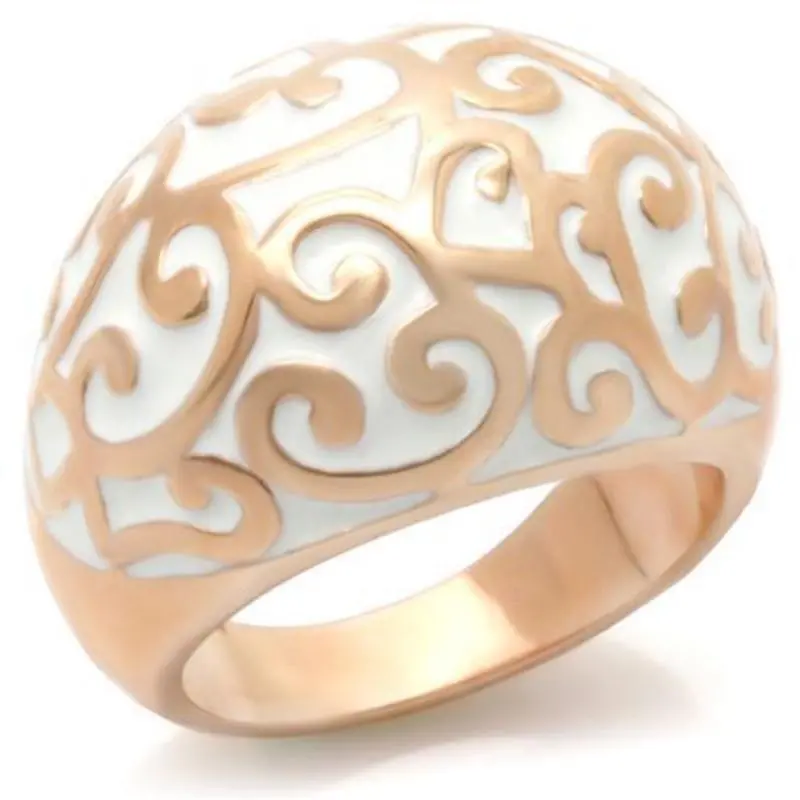 Rose Gold Brass Ring With No Stone 1