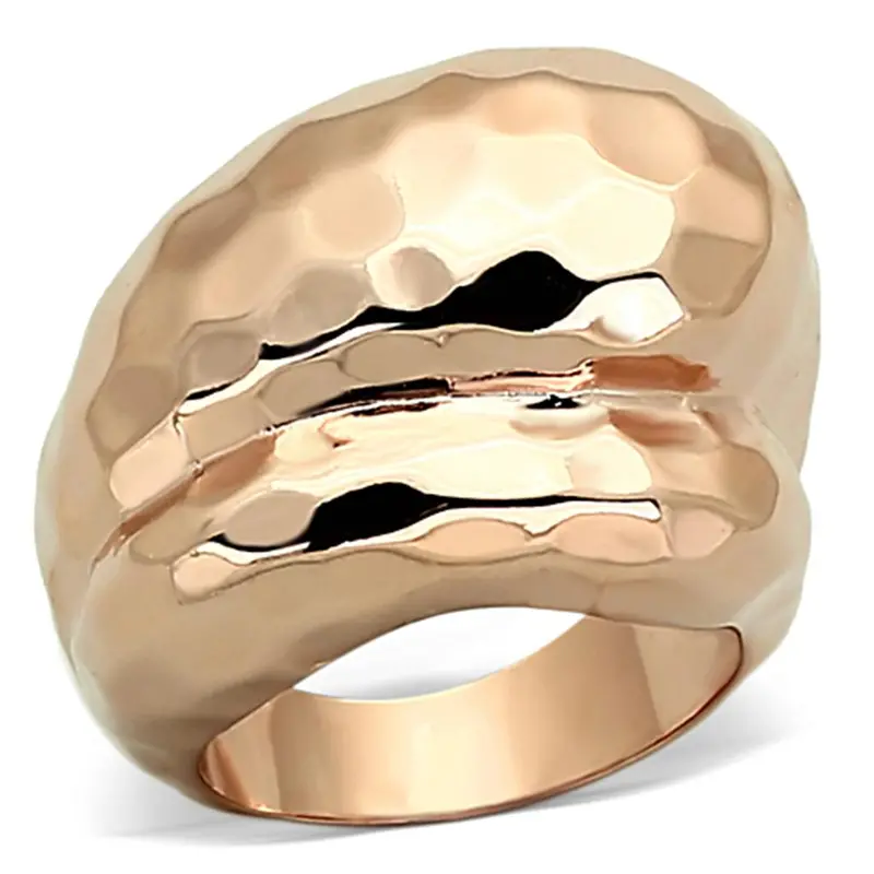 Rose Gold Brass Ring With No Stone 1