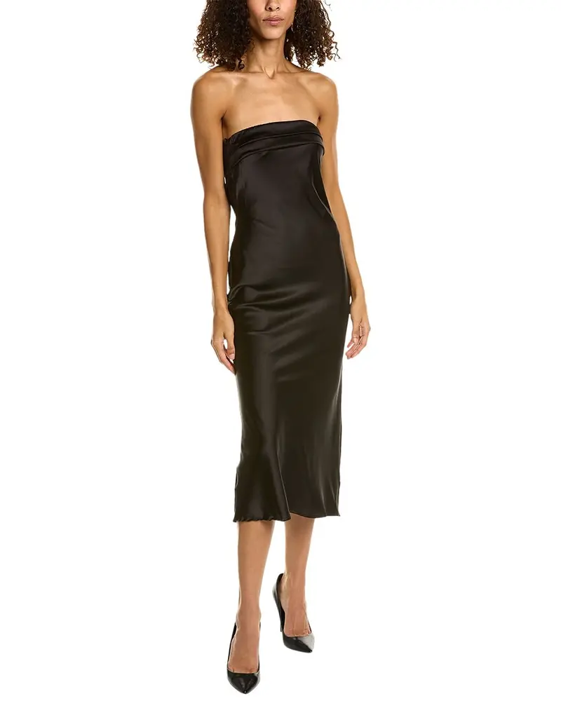 Rosewater Remi Strapless Midi Dress 1