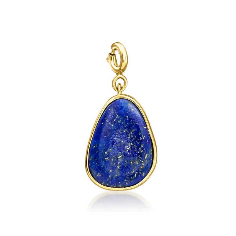 Ross-Simons Lapis Charm In 18Kt Gold Over Sterling 1
