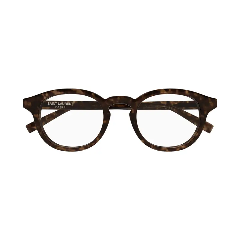 Round Tortoiseshell Frame Eyeglasses With Keyhole Bridge 1