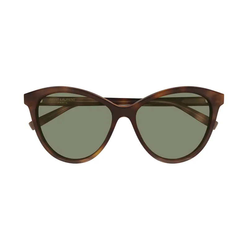 Rounded Cat-Eye Sunglasses With Tortoiseshell Pattern 1