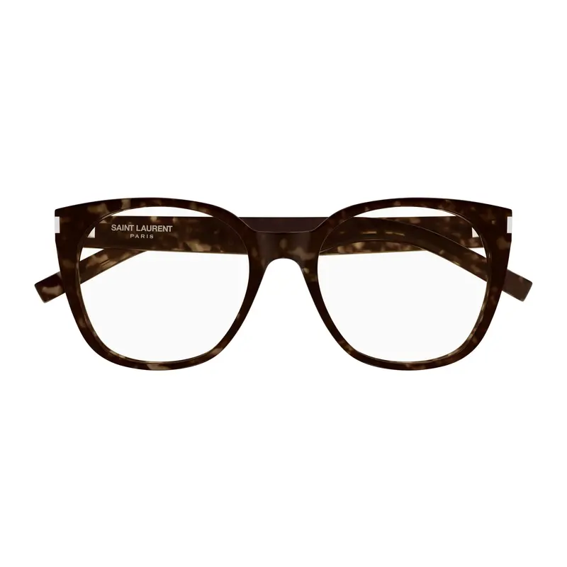 Rounded Square Sunglasses With Tortoiseshell Pattern And Silver Accents 1
