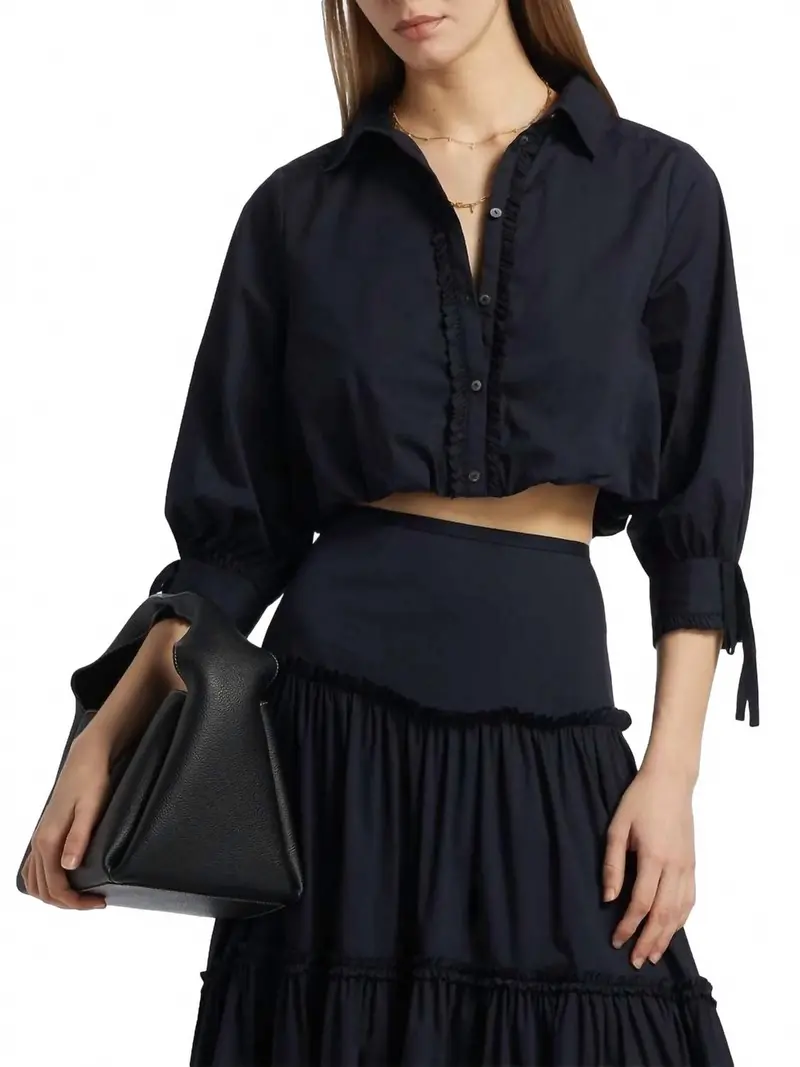 Roupao Top In Navy 1