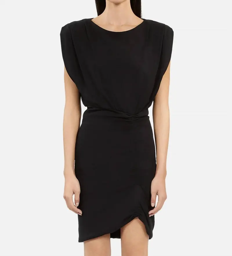 Ruched Little Dress In Black 1
