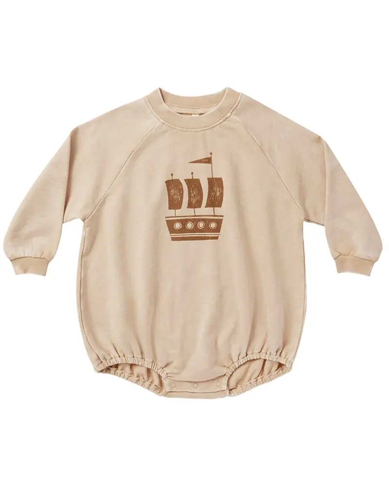 Rylee + Cru Collective Crewneck Romper 1