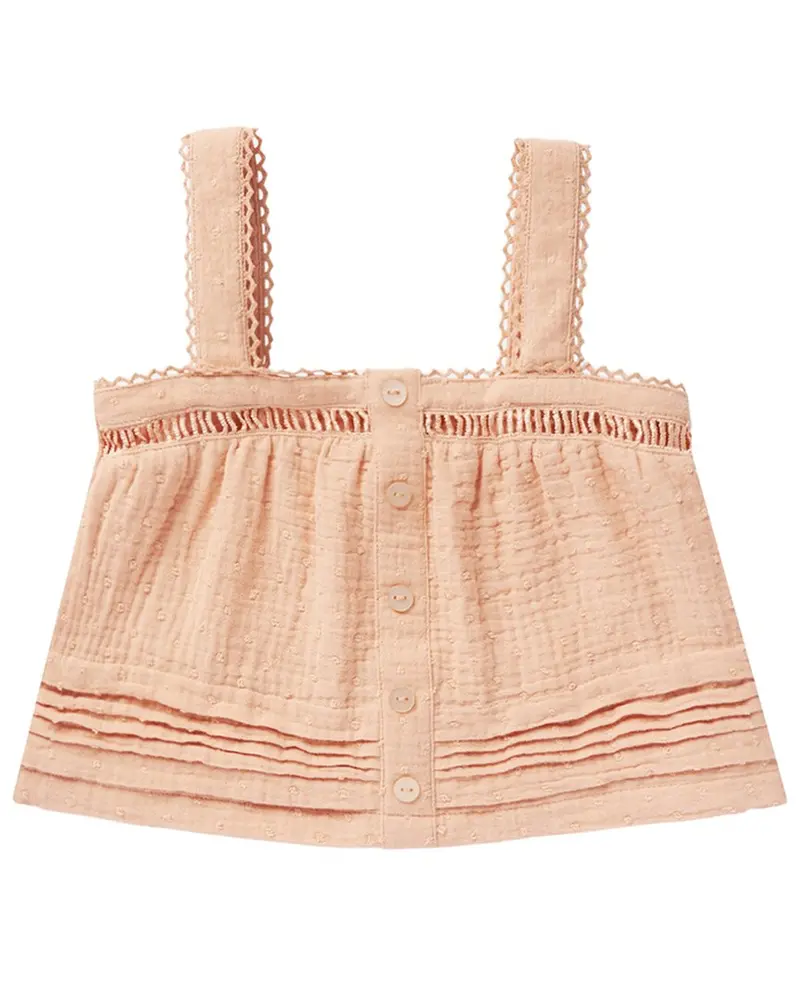 Rylee + Cru Collective Pleat Tank 1