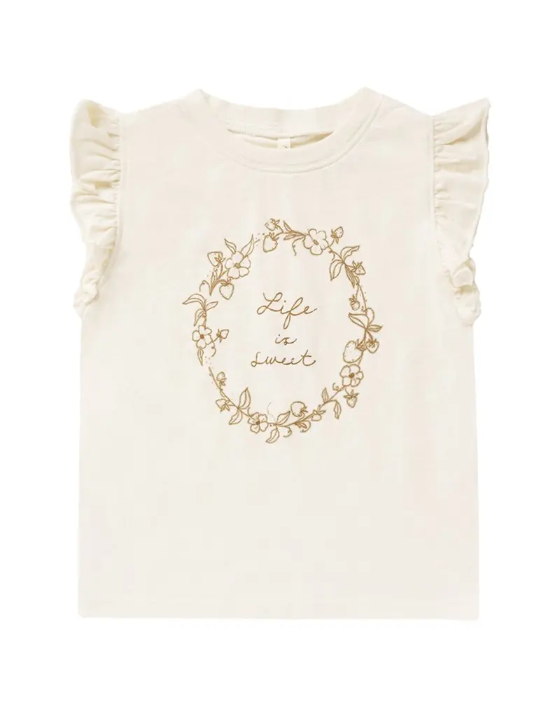 Rylee + Cru Collective Ruffled Tank 1