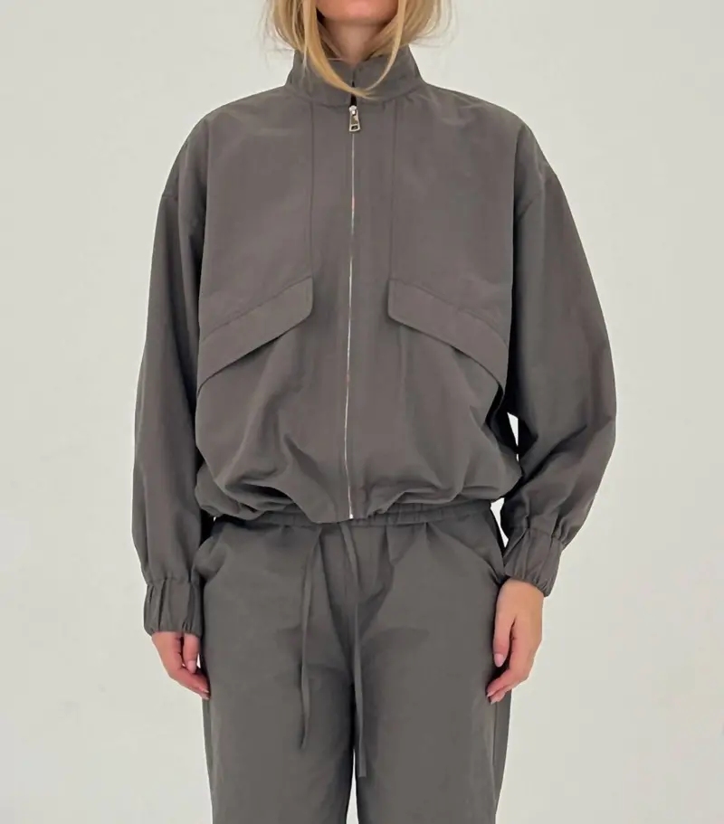 Sable Jacket In Charcoal 1