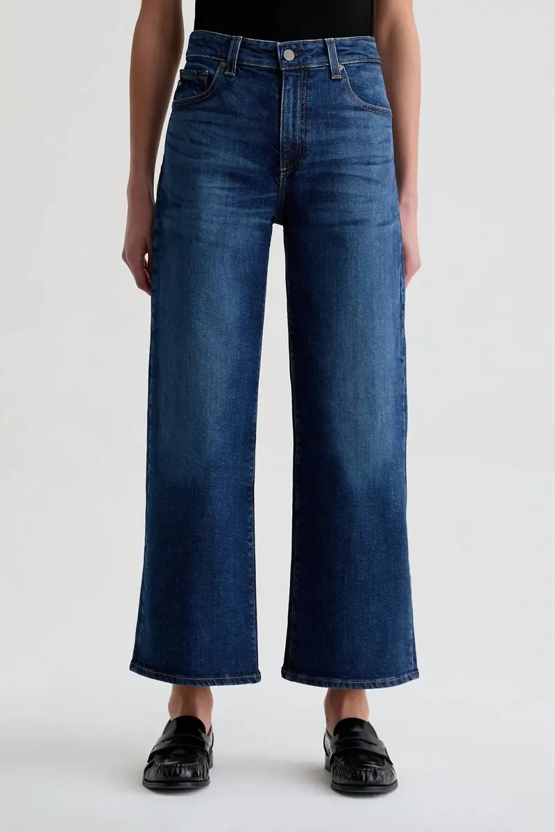 Saige Wide Leg Crop Jeans In Veiled 1