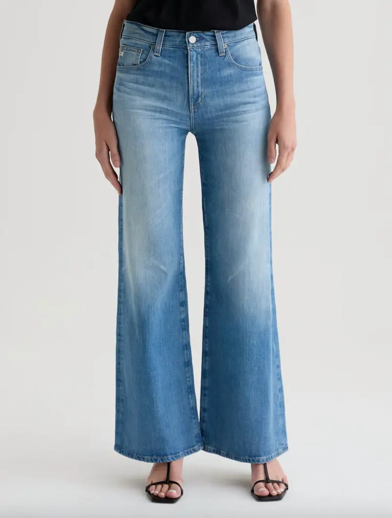 Saige Wide Leg Jeans In Bisou 1