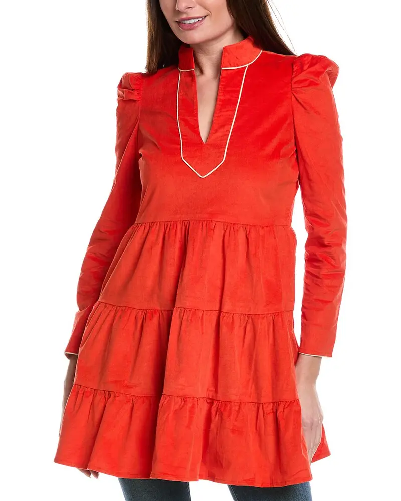 Sail To Sable Baby Corduroy Tunic Flare Dress 1
