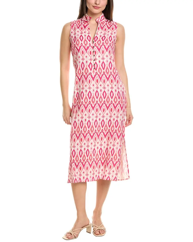 Sail To Sable Linen-Blend Midi Tunic 1
