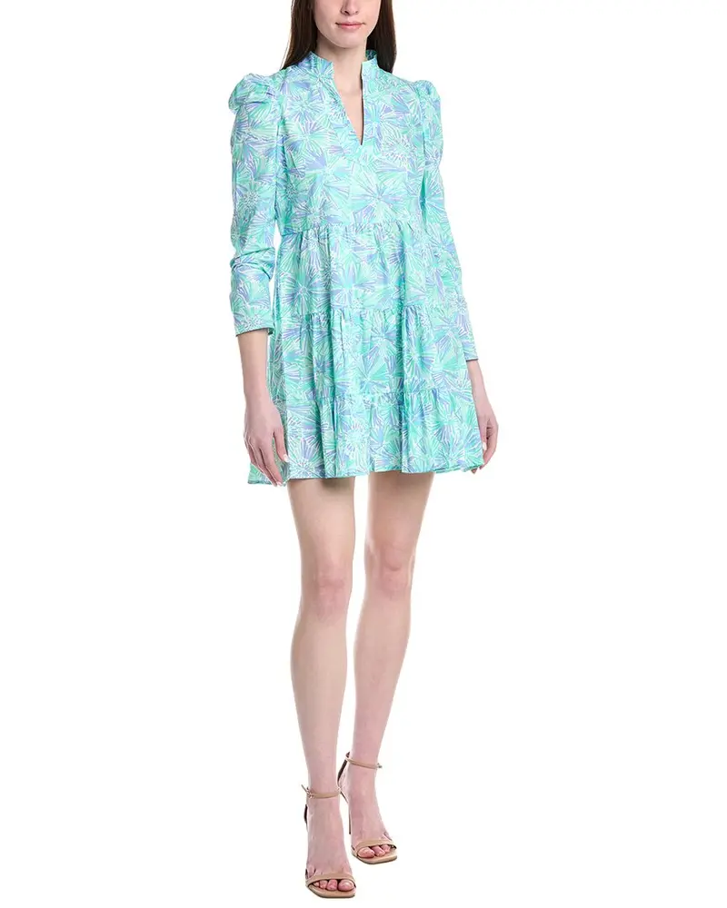 Sail To Sable Long Sleeve Tiered Dress 1