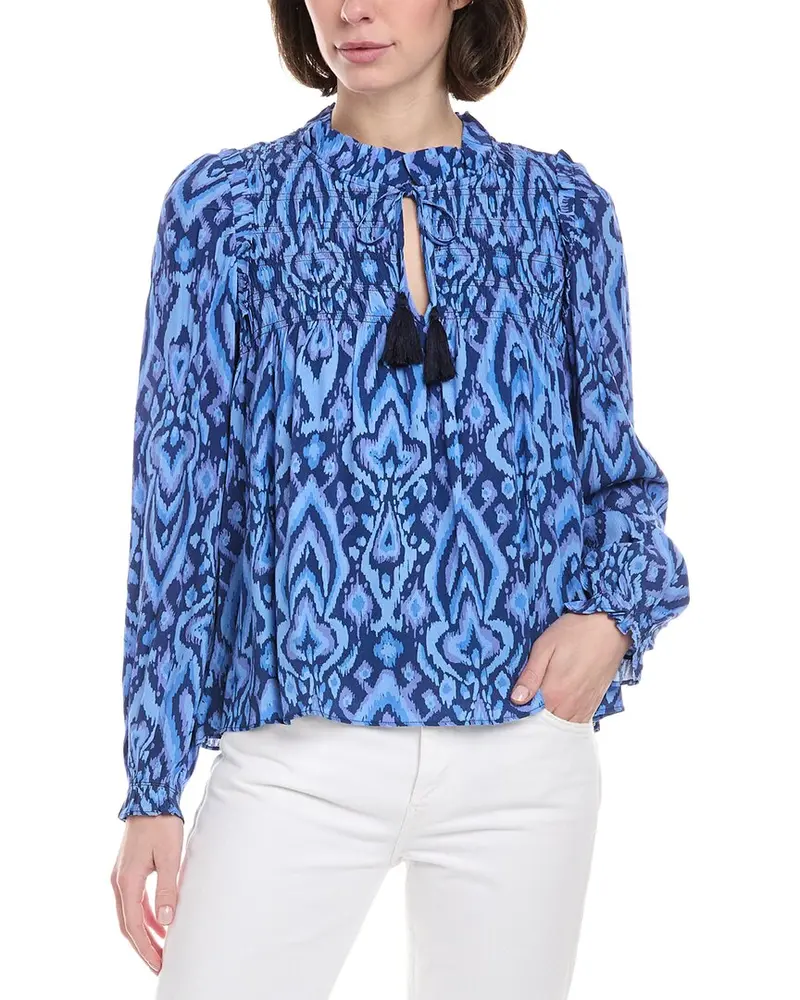 Sail To Sable Ruffle Neck Top 1