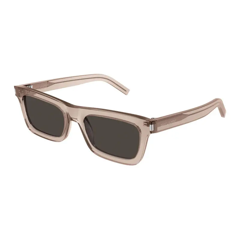 Saint Laurent Sunglasses Rectangle Full Rim, Black Frame And Yellow Lens Sl461betty008 1