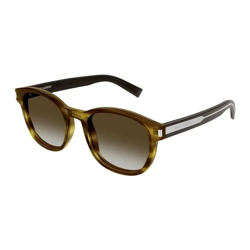 Saint Laurent Sunglasses Round Full Rim, Black Frame And Black Lens Sl620001 1