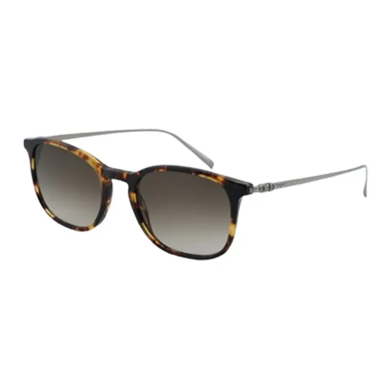 Salvatore Ferragamo Sunglasses Rectangle Full Rim, Dark Havana Frame And Grey Gradient Lens Sf2846scp219 1