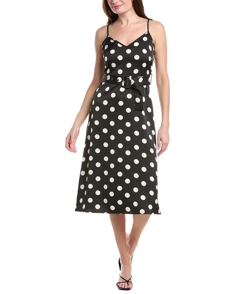 Sam Edelman Belted Polka Dot Dress 1