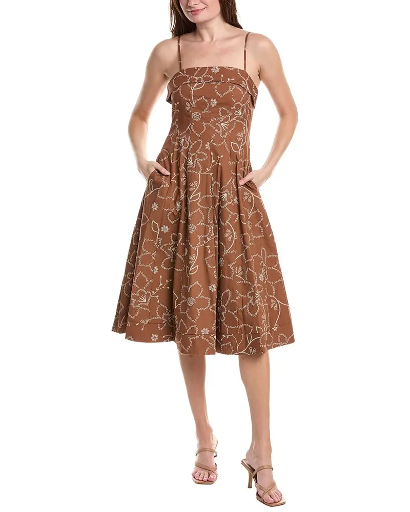 Sam Edelman Puff Embroidery Midi Dress 1