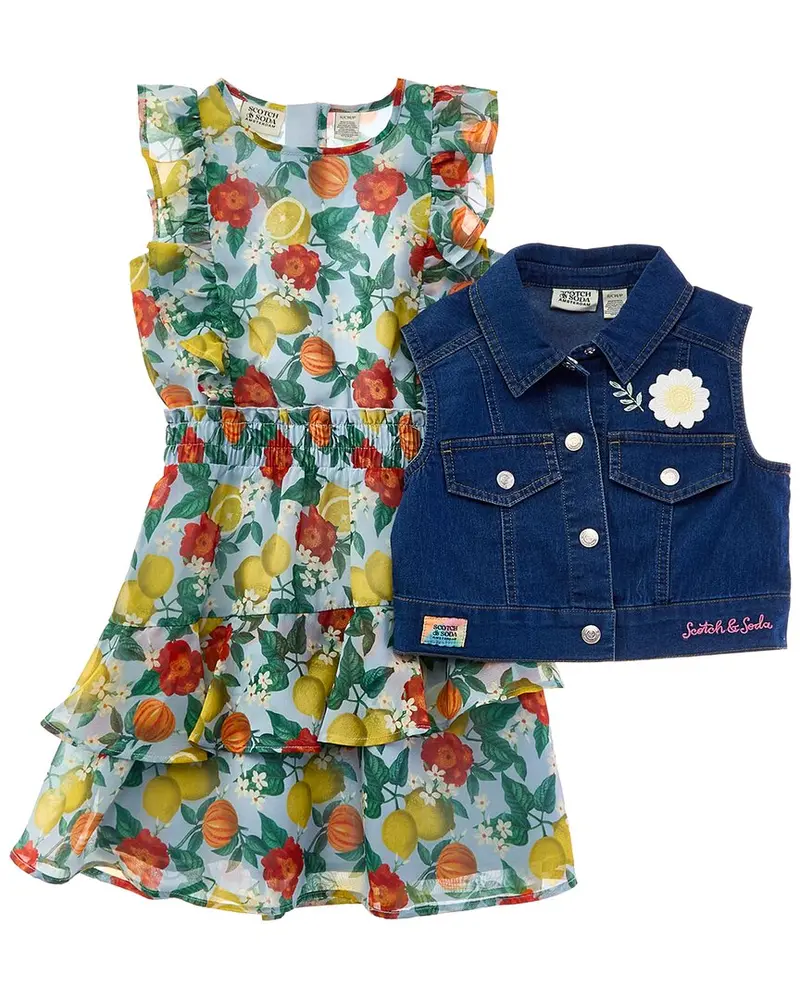 Scotch & Soda 2Pc Dress & Vest Set 1